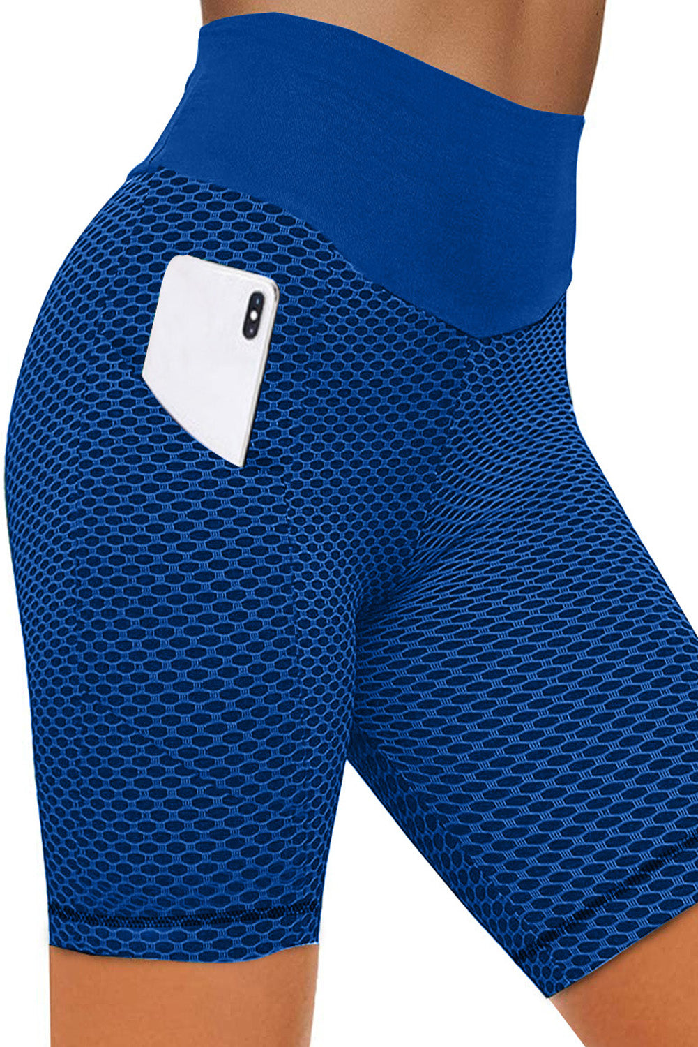 Side Pockets Ruched Butt Lifting Yoga Shorts