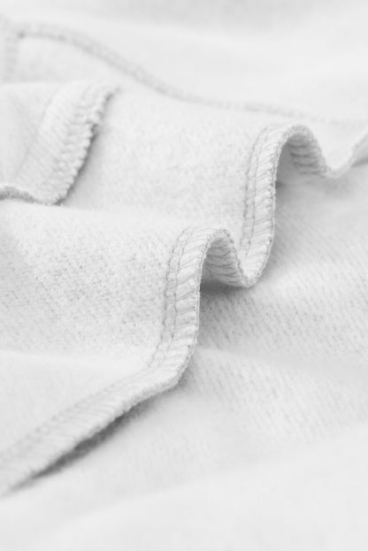 Sweat à capuche à manches longues et demi-fermeture éclair avec poche 